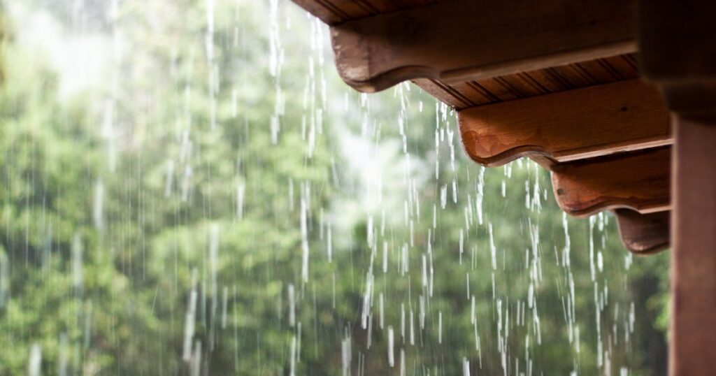 雨の日の作業