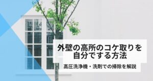 外壁高所コケ